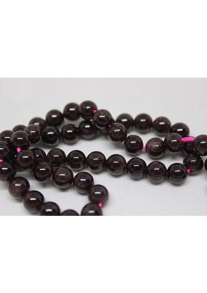 Lal (Granat) (Garnet) Taşı Yarım Dizi 6mm (18CM Uzunluğundadır) modelleri