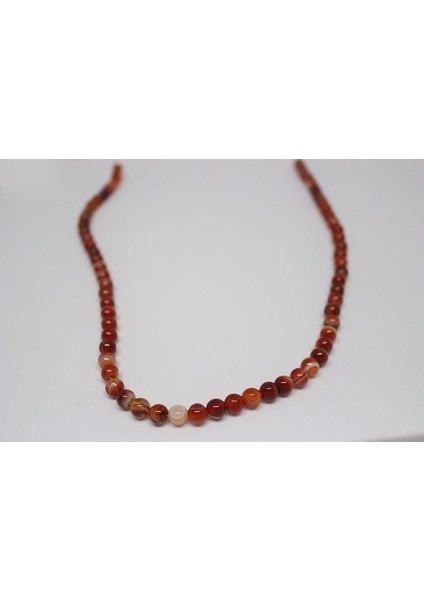 Akik Taşı Yarım Dizi 6mm (7666) (18CM Uzunluğundadır) fiyatları