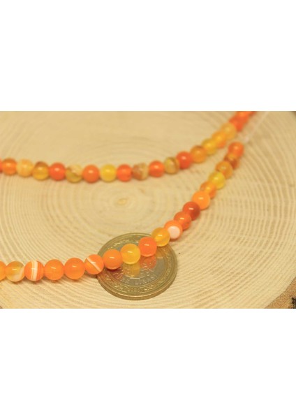 Akik Taşı Yarım Dizi 6mm (27885) (18CM Uzunluğundadır) fiyatları