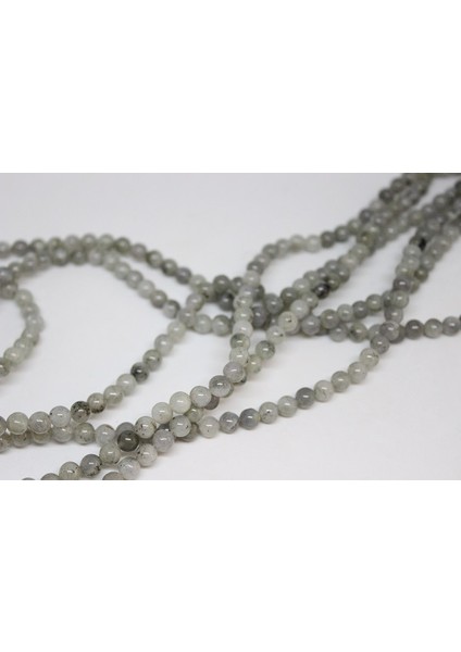 Labradorit Taşı Açık Renk Yarım Dizi 6mm (18CM Uzunluğundadır)