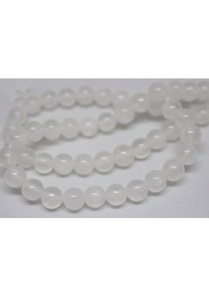 Selenit Taşı Yarım Dizi 6mm (18CM Uzunluğundadır) fiyatları