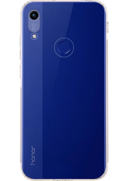 Case World Huawei Honor 8A ile Uyumlu Kapak Kamera Korumalı Tıpalı Silikon Şeffaf Kılıf