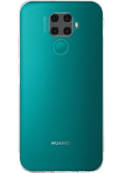 Case World Huawei Mate 30 Lite ile Uyumlu Kapak Kamera Korumalı Tıpalı Silikon Şeffaf Kılıf