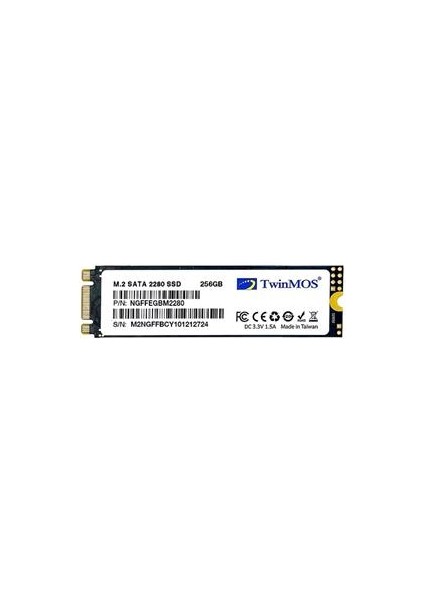 Twınmos 256 GB M.2 Sata SSD 580/550 (NGFFEGBM2280)