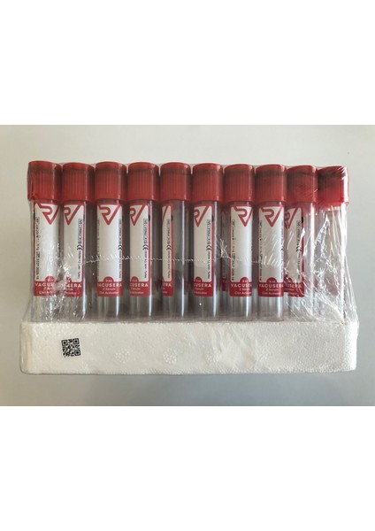 10 ml Serum Tüpü Kırmızı 100 Adet 16 x 100 mm