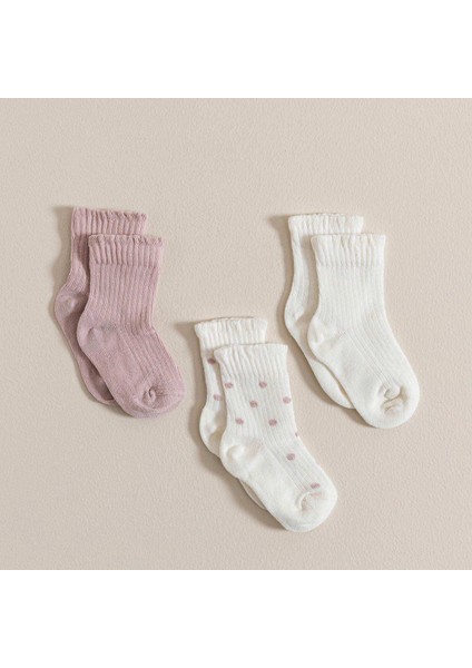 Triko 3 Lü Fırfırlı Çorap Ekru fiyatları