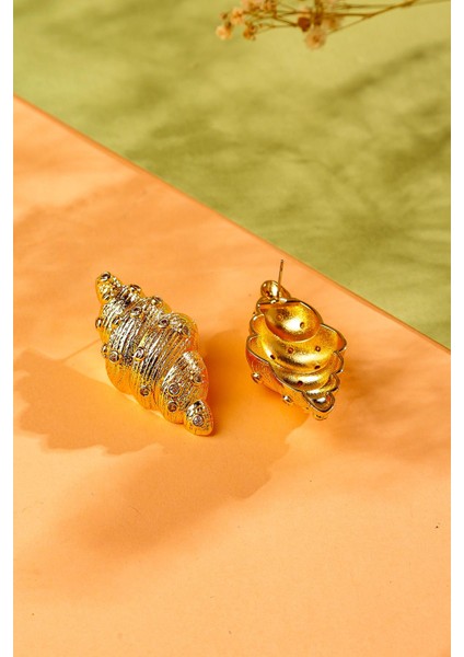 Artisan Bonnet Altın Kaplama Küpe modelleri