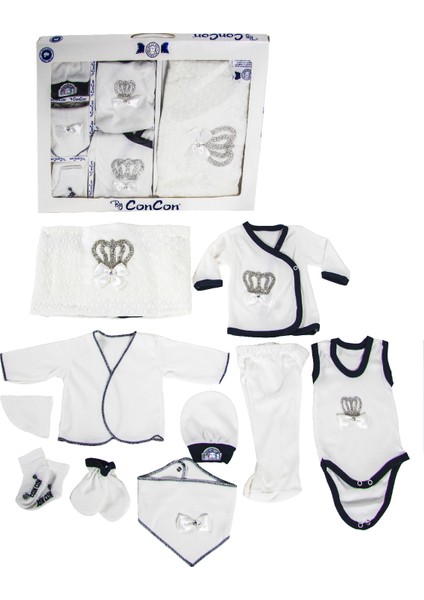 Yenidoğan Erkek Bebek Kıyafeti 10 Parça Taşlı Hastane Çıkışı fiyatları