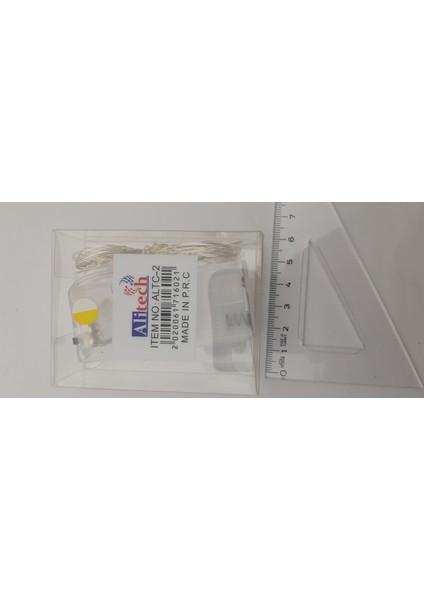 2 Adet Sarı Peri LED Işık 2 mt (2 Adet Aa Pil ile Çalışır)