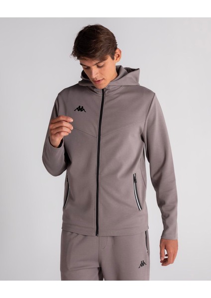 Koradi Erkek Gri Melanj Fermuarlı Eşofman Üst