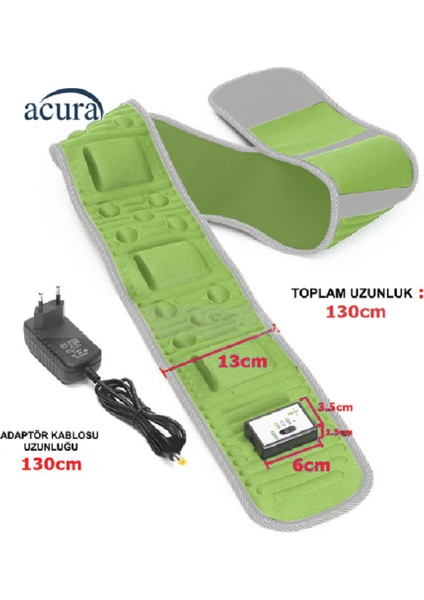 AC-777 5 Motorlu Titreşimli Masaj Kemeri Göbek ve Basen Eritici