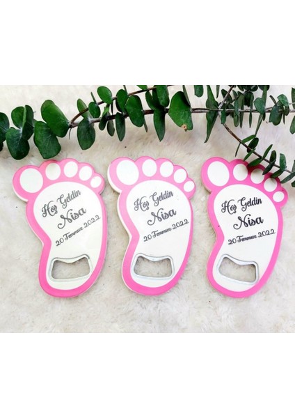 30 Adet Tavşan Basklı Ayak Açacak 11X8 cm Uv Bebek Magnetleri Bebek Şekeri fırsatları