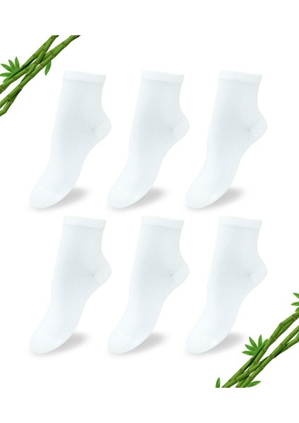 Premium Dikişsiz Kadın Bambu Y. Konç Çorap 6'lı Set