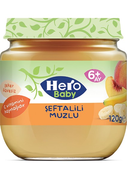 Şeftalili Muzlu Kavanoz Mama 120 gr