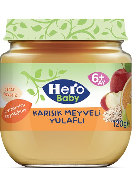 Karışık Meyveli Yulaflı Kavanoz Mama 120 gr