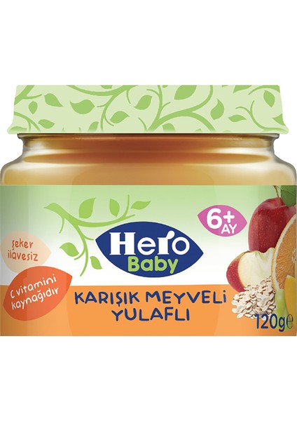 Karışık Meyveli Yulaflı Kavanoz Mama 120 gr fiyatları