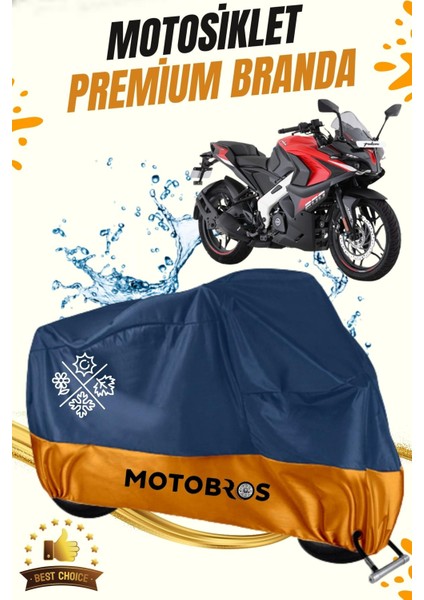 Motosiklet Branda Bajaj RS200 Lüx Premium Paraşüt Kumaşı Branda Su Geçirmez Ömürlük Kullanım