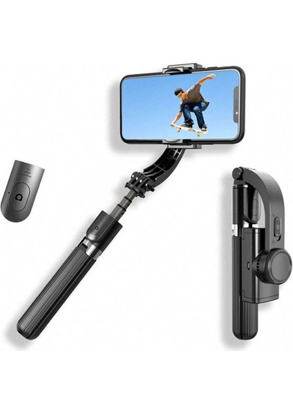 Leyan Creation Telefon El Gimballeri Akıllı Telefon Bluetooth Stabilizatörler Tripodlu Telefon Tutacağı Selfie Çubuğu Kablosuz Uzaktan Katlanır Gimbal Video (Yurt Dışından)