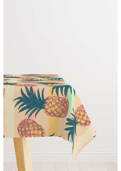 Sarı Yeşil Ananas Desenli Masa Örtüsü CGH049-MS