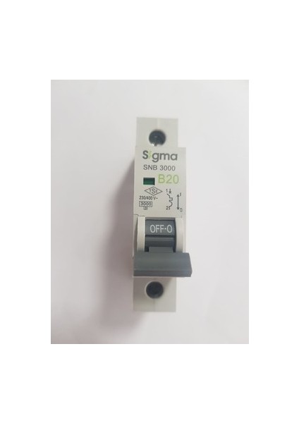20A B/3ka W Otomatik Sigorta Sigma Sigma