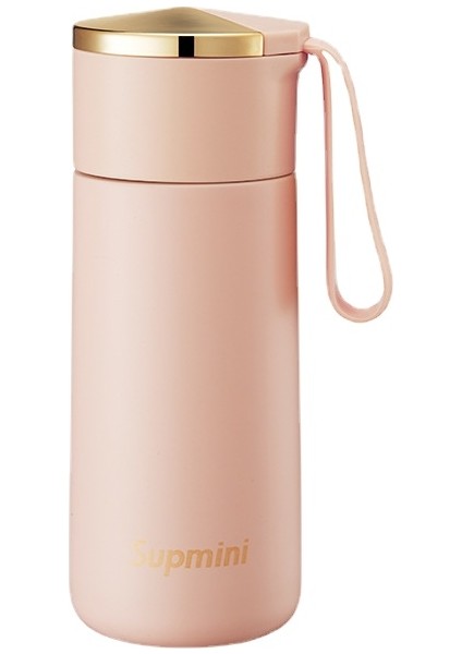 Küçük Sevimli Sızdırmaz Taşınabilir Termos Bardak - Pembe (Yurt Dışından)