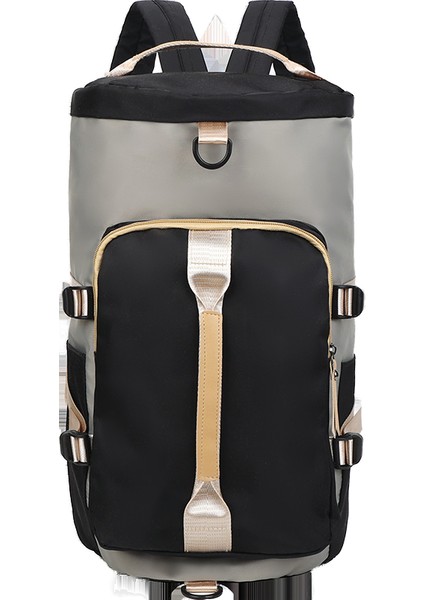 Unisex Mavi Önü Cepli Uzun Askılı Seyahat Fitnes ve Spor Çantası (Yurt Dışından)