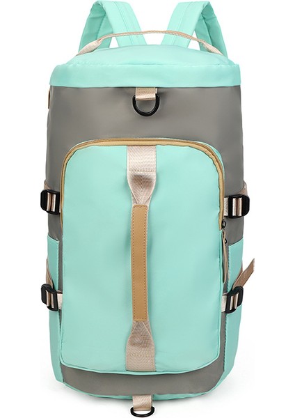 Unisex Mavi Önü Cepli Uzun Askılı Seyahat Fitnes ve Spor Çantası (Yurt Dışından)