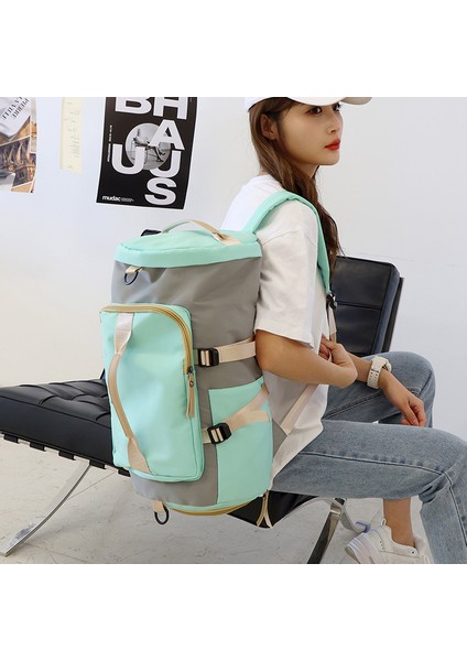 Unisex Mavi Önü Cepli Uzun Askılı Seyahat Fitnes ve Spor Çantası (Yurt Dışından) fiyatları