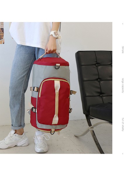 Unisex Mavi Önü Cepli Uzun Askılı Seyahat Fitnes ve Spor Çantası (Yurt Dışından) modelleri
