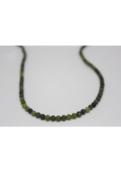 Yeşim Taşı Ela Quality Yarım Dizi 4mm (18CM Uzunluğundadır)