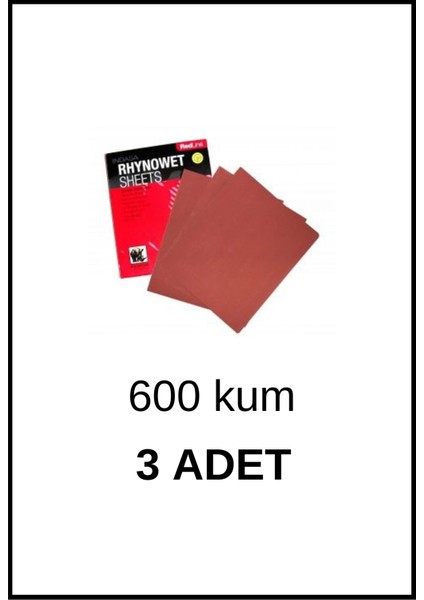 Indasa Sulu Tabaka Zımpara P600 3 Adet