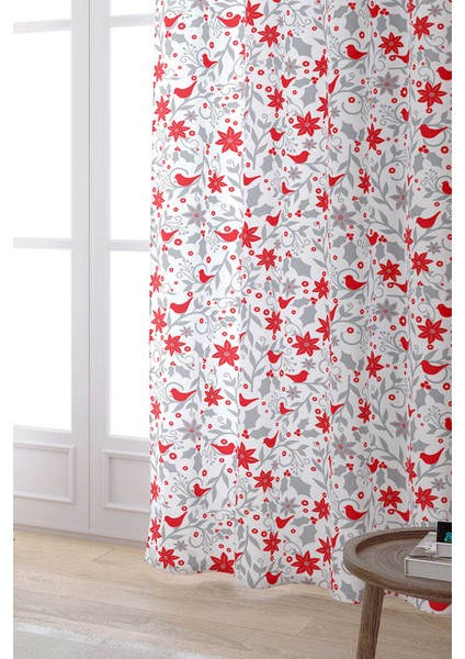 Kırmızı Gri Dijital Baskılı Perde CGH921-PR fiyatları
