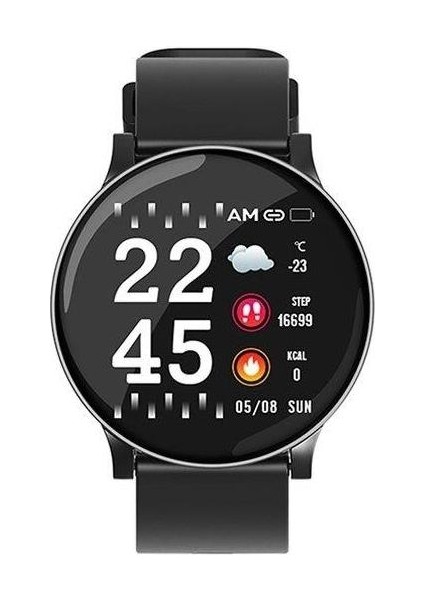 Akıllı Saat Wearfit 2.0 App Kalp Hızı Kan Basıncı Nabız Monitörü Siyah fiyatları