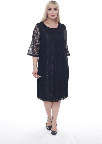 Ispanyol Kol Büyük Beden Abiye Elbise 8E-2286 fiyatları