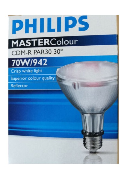 Phılıps Master Colour Cdm-R Par30 70w/942 Beyaz Işık Metal Halide Ampul