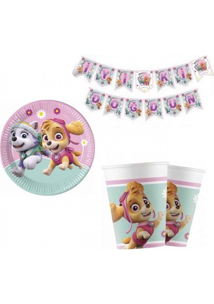 Paw Patrol Skye Everest 8 Kişilik Set