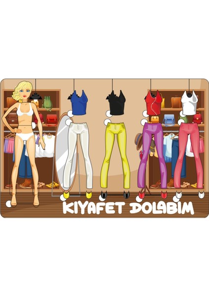 Eğitici-Öğretici Kız Kıyafet Giydirme Oyunu Bultak Yapboz Puzzle Oyuncak
