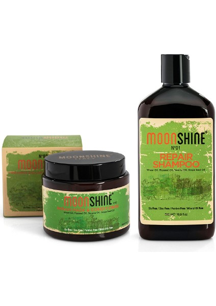 Moonshıne Repair Yıpranmış Saçlar Için Maske & Krem 500 Ml