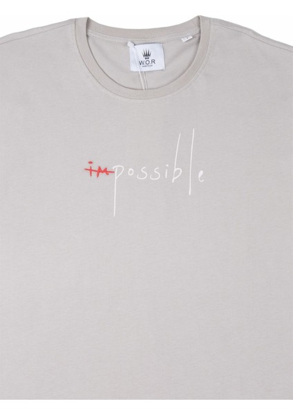 Impossıble T-Shırt Grey