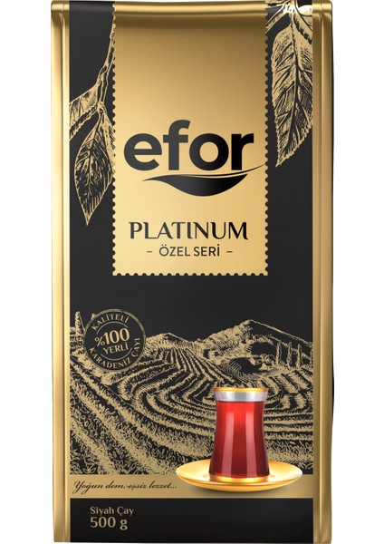 Efor Platinum Özel Seri Dökme Siyah Çay - 500gr