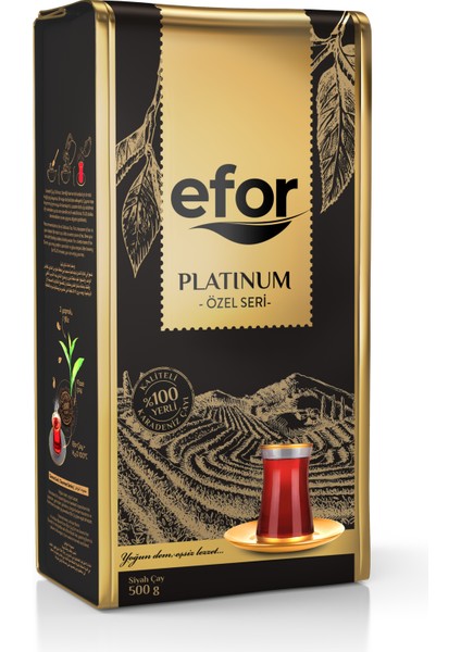 Efor Platinum Özel Seri Dökme Siyah Çay - 500gr