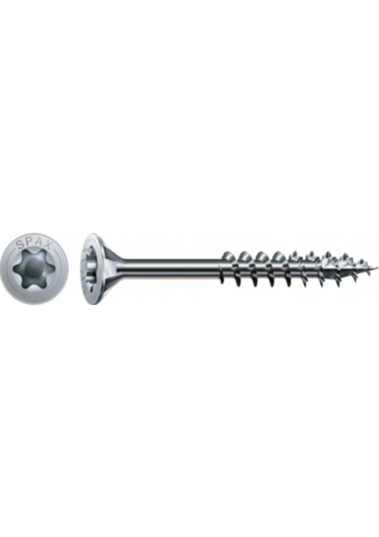 Evrensel Vida Sunta Vidası, 6 x 140 mm, 100 Adet, Yarım Dişli, Havşa Başlı, T-Star Plus T30, 4kesici Uçlu, Wırox Kaplama