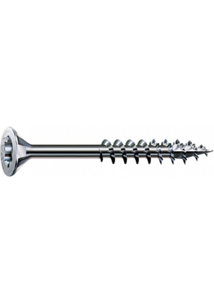 Evrensel Vida Sunta Vidası, 6 x 140 mm, 100 Adet, Yarım Dişli, Havşa Başlı, T-Star Plus T30, 4kesici Uçlu, Wırox Kaplama