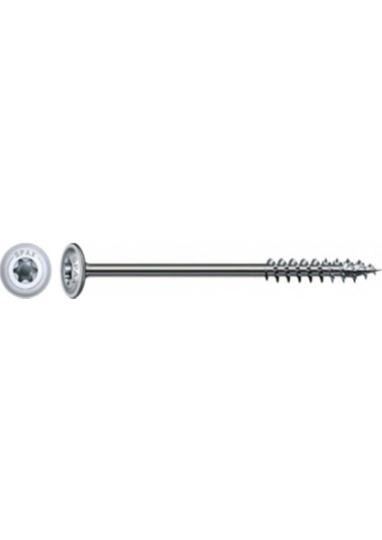 Hı.Force, 6 x 100 mm, 100 Adet, Yarım Dişli, Pul Başlı, T-Star Plus T30, 4kesici Uçlu, Wırox Kaplama