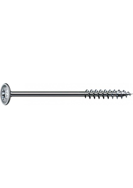 Hı.Force, 6 x 100 mm, 100 Adet, Yarım Dişli, Pul Başlı, T-Star Plus T30, 4kesici Uçlu, Wırox Kaplama