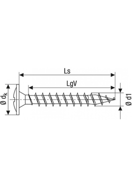 Evrensel Vida, Sunta Vidası 5 x 60 mm, 500 Adet, Tam Dişli, Arkalık Vidası, Yıldız Z2, 4kesici Uçlu, Wırox Kaplama indirimleri