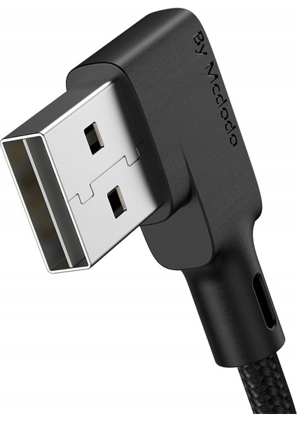 Ca-7300 L Tipi Lightning Spiralli Hızlı Data-Şarj Kablosu 1.8M-Siyah