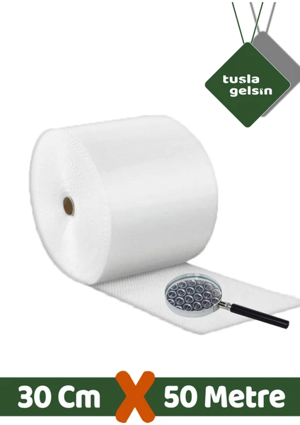 Tuşla Gelsin Balonlu Naylon 50 Metre X 30 Cm.özel Ebat Patpat Pıtpıt