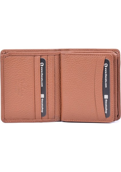 Camel Bozuk Para Girişli Deri Erkek Cüzdanı