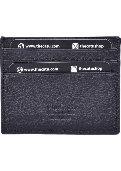 Siyah Şık Deri Kartlık